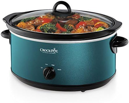 Crock-Pot 7 Quart Manual Slow Cooker – Turquoise [BZ74]