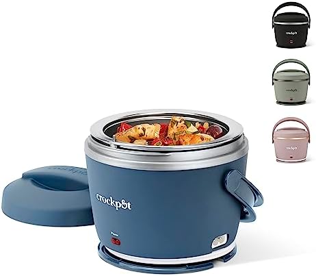 Crock-Pot Electric Lunch Box Food Warmer 20oz – Faded Blue [3T8L]