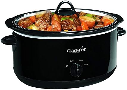 Crock-Pot 8 Quart Manual Slow Cooker – Black [8USF]