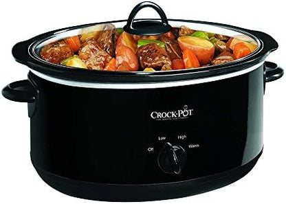 Crock-Pot 8 Quart Manual Slow Cooker – Black [8USF]