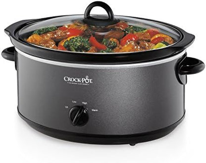 Crock-Pot 7 Quart Slow Cooker – Charcoal [D6FG]