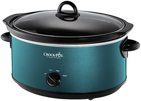 Crock-Pot 7 Quart Manual Slow Cooker – Turquoise [BZ74]