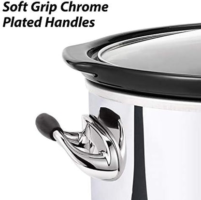Crock-Pot 7 Quart Programmable Slow Cooker – Polished Platinum [DVS8]
