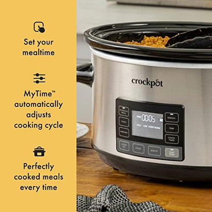 Crock-Pot 7 Quart Portable Programmable Slow Cooker with Timer [A3PR]