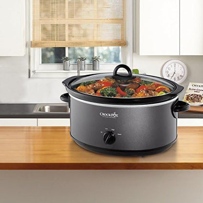 Crock-Pot 7 Quart Slow Cooker – Charcoal [D6FG]