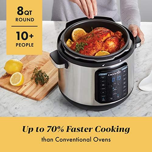 Crock-Pot 8 Quart Express Crock Multi-Use Pressure Cooker [MD2H]