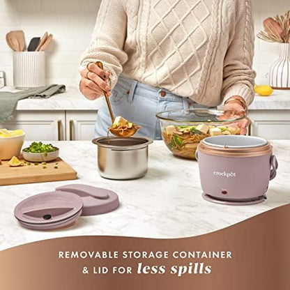 Crock-Pot Electric Lunch Box Food Warmer 20oz – Blush Pink [6AMJ]