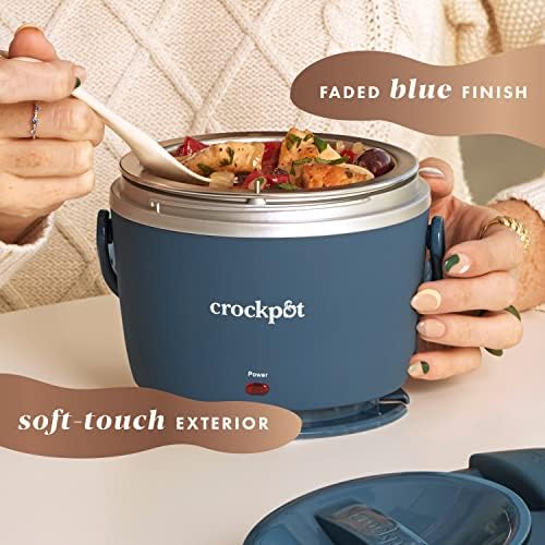 Crock-Pot Electric Lunch Box Food Warmer 20oz – Faded Blue [3T8L]