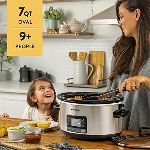 Crock-Pot 7 Quart Portable Programmable Slow Cooker with Timer [A3PR]