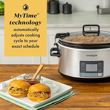 Crock-Pot 7 Quart Portable Programmable Slow Cooker with Timer [A3PR]