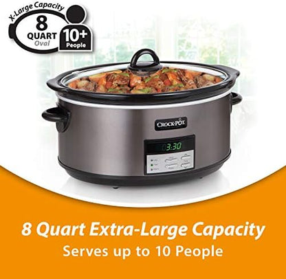 Crock-Pot 8 Quart Programmable Slow Cooker with Auto Warm [3WJW]