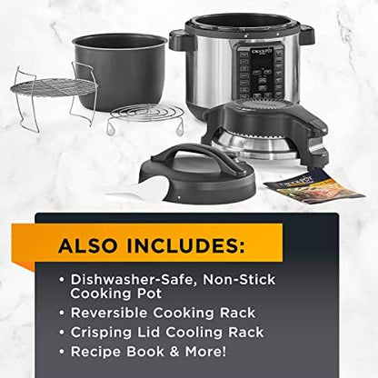 Crock-Pot Express Crisp 8 Quart 10-in-1 Pressure Cooker [E4DX]
