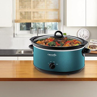 Crock-Pot 7 Quart Manual Slow Cooker – Turquoise [BZ74]