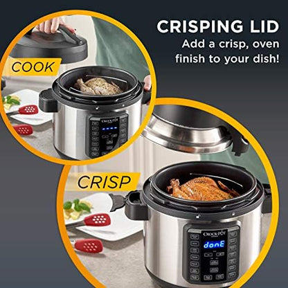Crock-Pot Express Crisp 8 Quart 10-in-1 Pressure Cooker [E4DX]