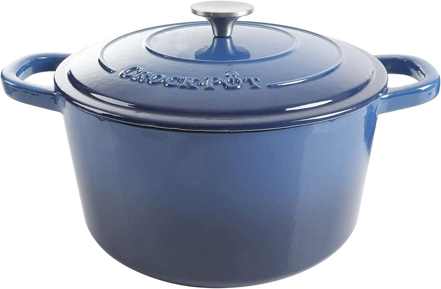 Crock-Pot 3 Quart Enameled Cast Iron Dutch Oven – Aqua [F6N8]