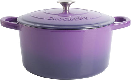Crock-Pot 3 Quart Enameled Cast Iron Dutch Oven – Aqua [F6N8]