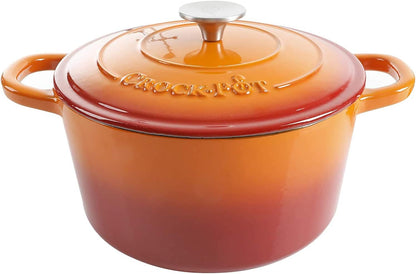 Crock-Pot 3 Quart Enameled Cast Iron Dutch Oven – Aqua [F6N8]