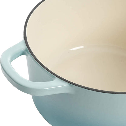 Crock-Pot 3 Quart Enameled Cast Iron Dutch Oven – Aqua [F6N8]