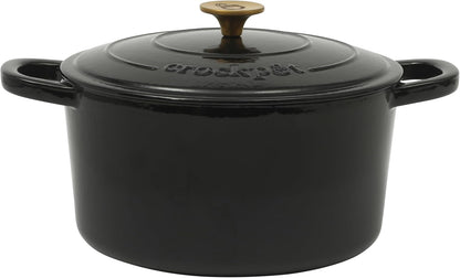 Crock-Pot 3 Quart Enameled Cast Iron Dutch Oven – Aqua [F6N8]
