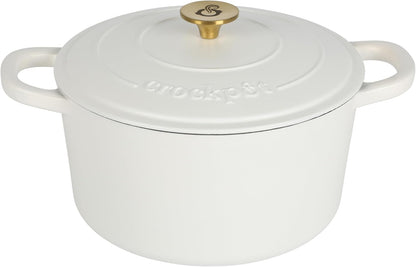 Crock-Pot 3 Quart Enameled Cast Iron Dutch Oven – Aqua [F6N8]