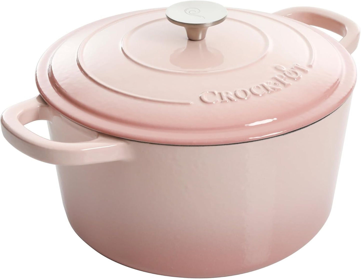 Crock-Pot 3 Quart Enameled Cast Iron Dutch Oven – Aqua [F6N8]