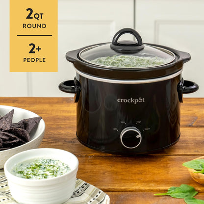 Crock-Pot 2 Quart Mini Slow Cooker – Classic Compact Cooker [S9D2]